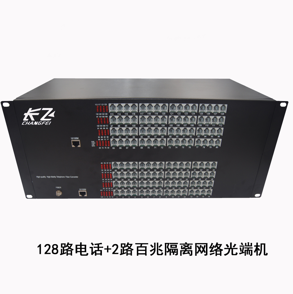 128路电话+2路网络 光端机