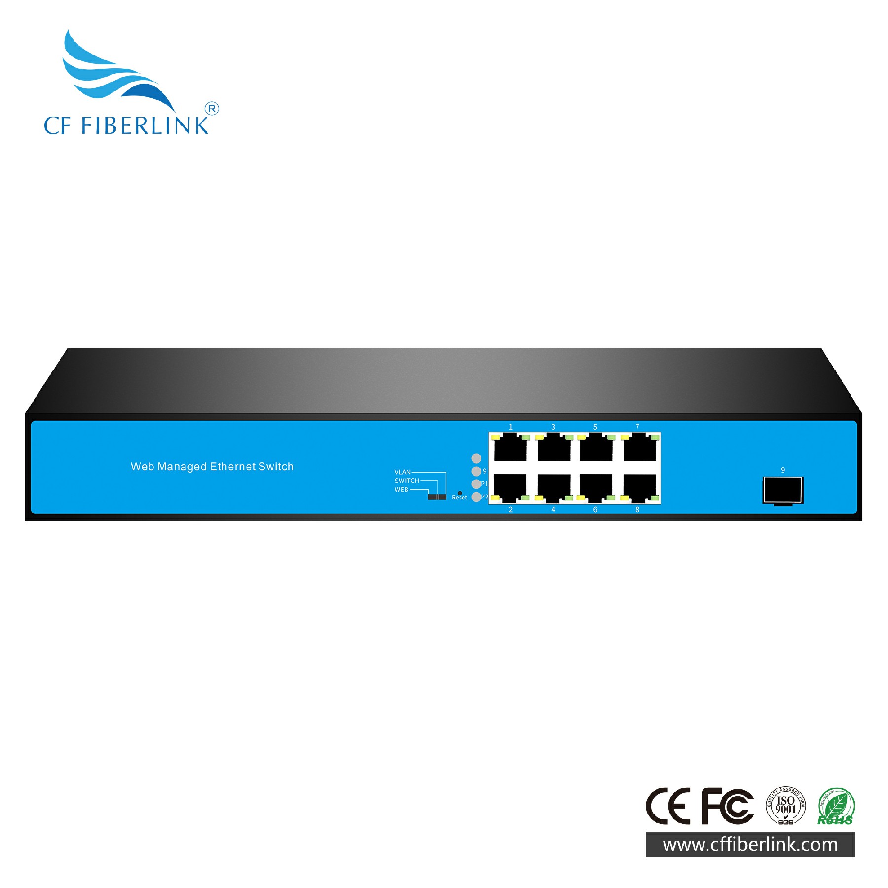 L2Web管理1光8电SFP